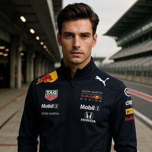 ORACLE RED BULL RACING MENS SOFT SHELL JACKET - NIGHT SKY